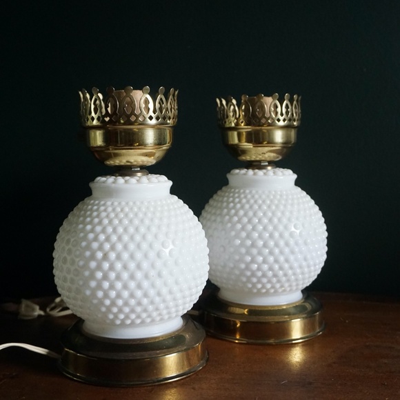 modern hobnail lamp
